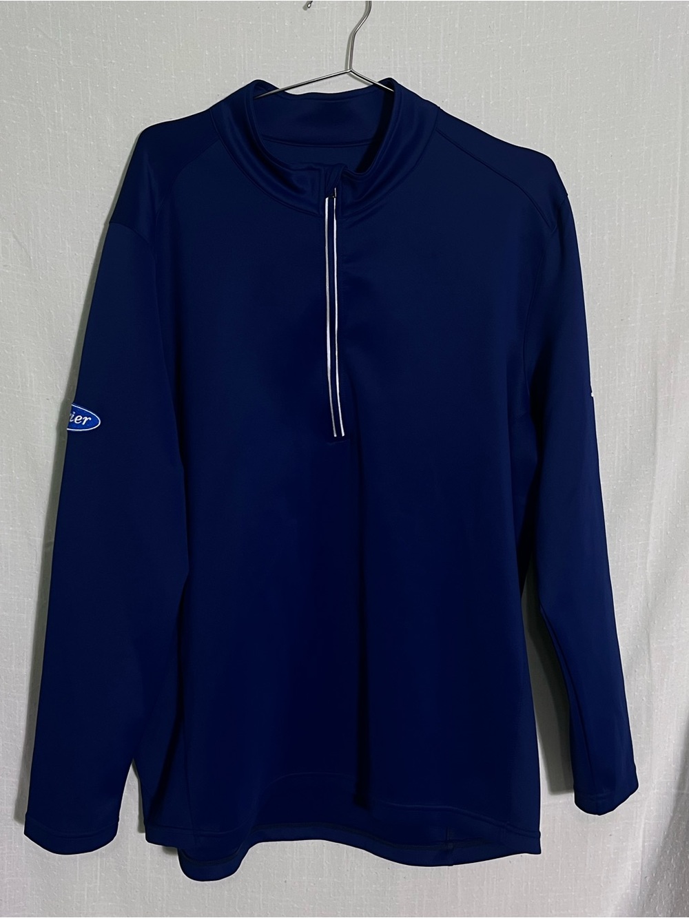 Short Par 4 XL Navy Quarter Zip Pullover Carrier Sigler Commercial Golf Shirt